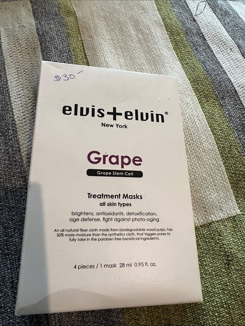 Grape Treatment Masks - Purple